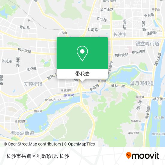 长沙市岳麓区利辉诊所地图