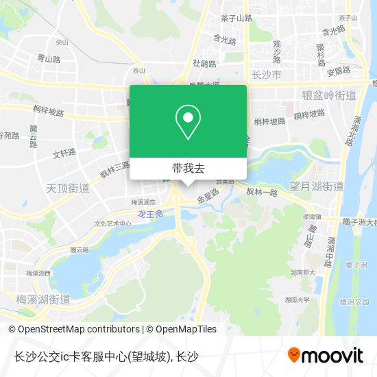 长沙公交ic卡客服中心(望城坡)地图