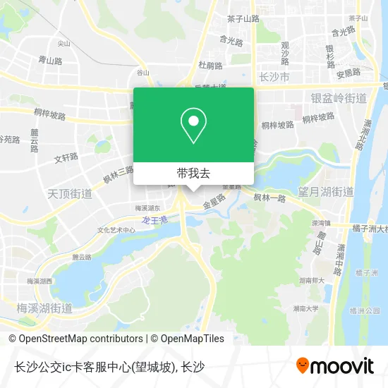 长沙公交ic卡客服中心(望城坡)地图