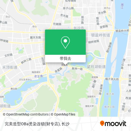 完美造型OBa烫染连锁(财专店)地图