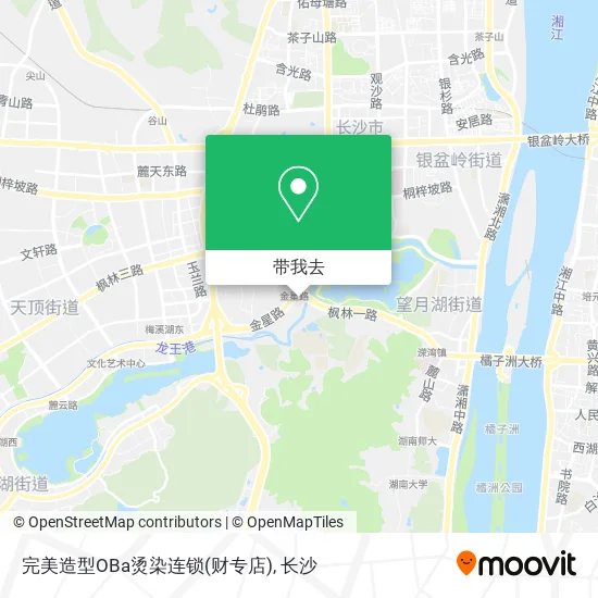 完美造型OBa烫染连锁(财专店)地图