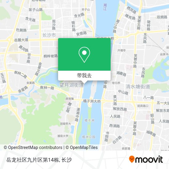 岳龙社区九片区第14栋地图