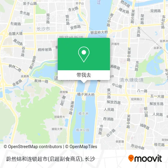 蔚然锦和连锁超市(启超副食商店)地图