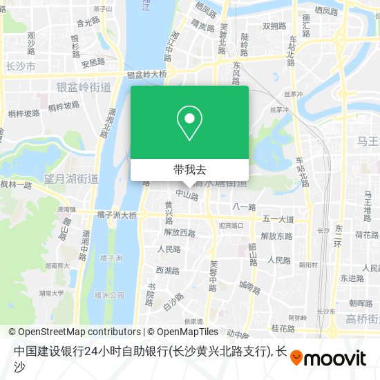 中国建设银行24小时自助银行(长沙黄兴北路支行)地图