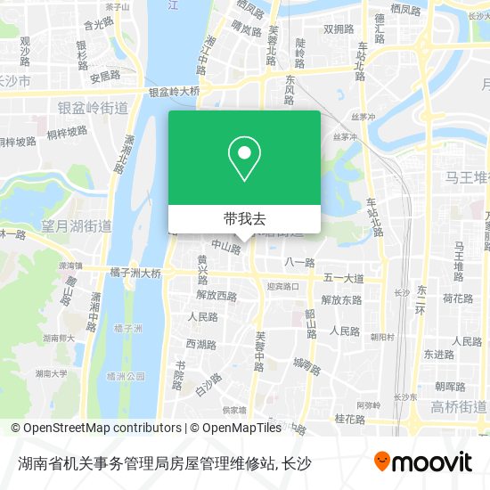 湖南省机关事务管理局房屋管理维修站地图