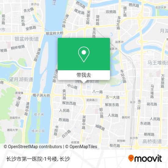 长沙市第一医院-1号楼地图