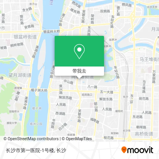 长沙市第一医院-1号楼地图