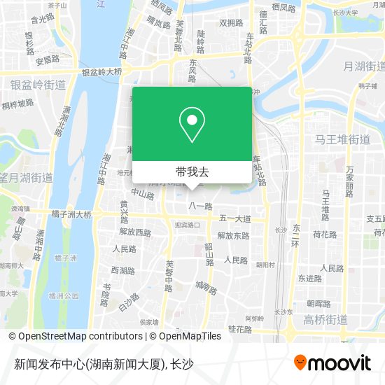 新闻发布中心(湖南新闻大厦)地图
