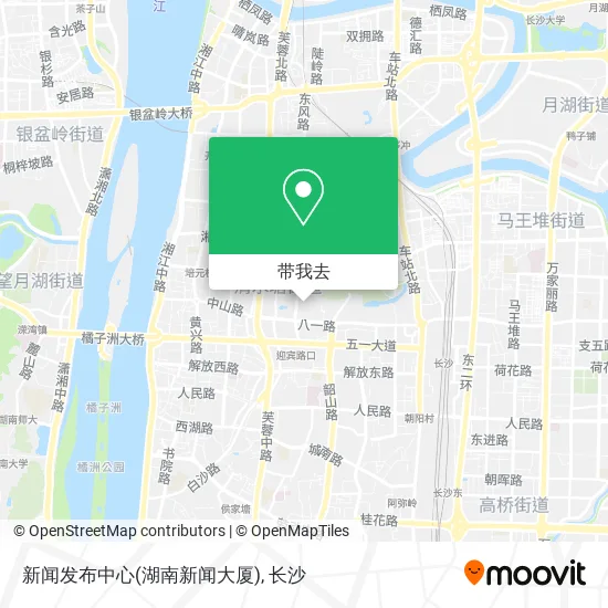 新闻发布中心(湖南新闻大厦)地图