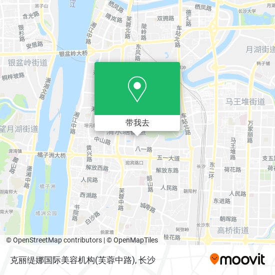 克丽缇娜国际美容机构(芙蓉中路)地图