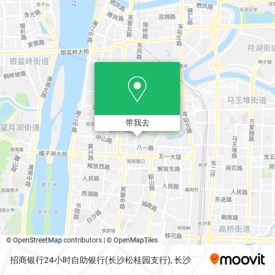 招商银行24小时自助银行(长沙松桂园支行)地图