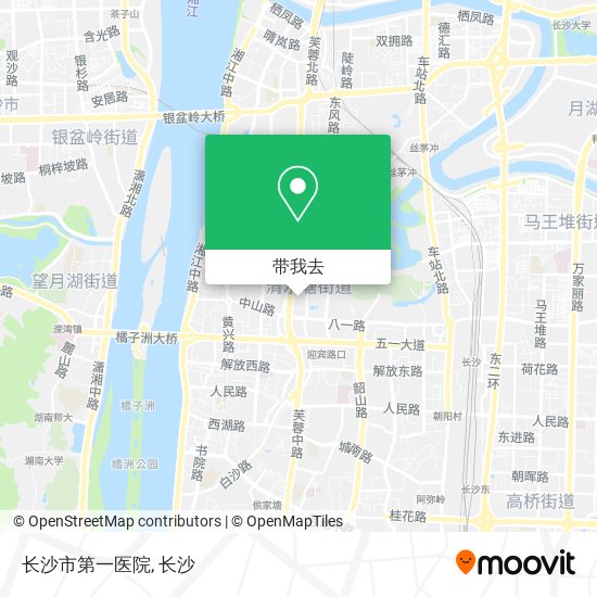 长沙市第一医院地图