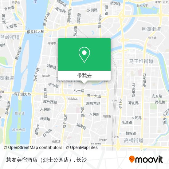 慧友美宿酒店（烈士公园店）地图