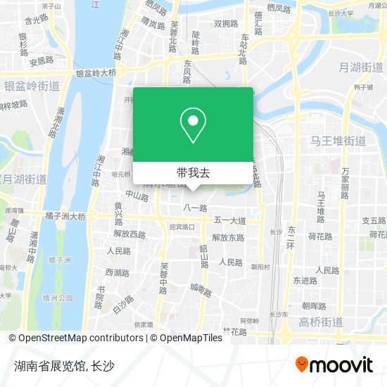 湖南省展览馆地图