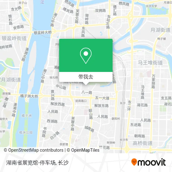 湖南省展览馆-停车场地图