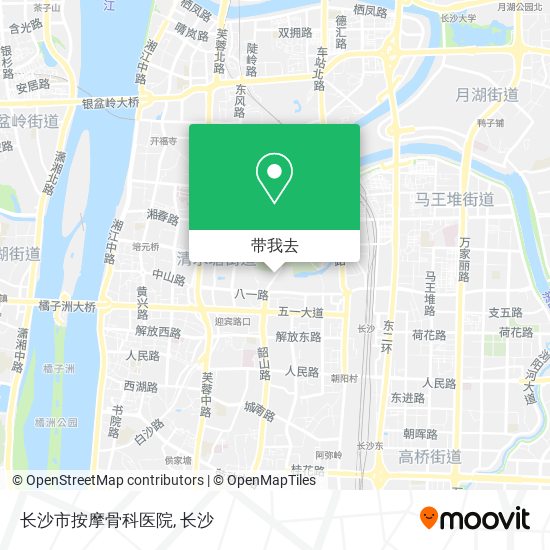 长沙市按摩骨科医院地图