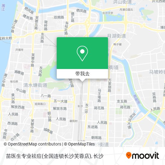 苗医生专业祛痘(全国连锁长沙芙蓉店)地图