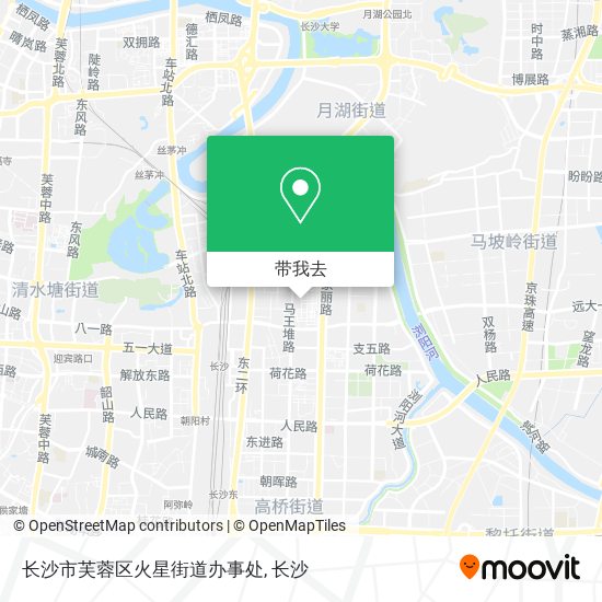 长沙市芙蓉区火星街道办事处地图