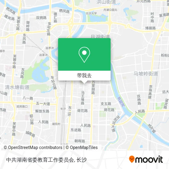 中共湖南省委教育工作委员会地图