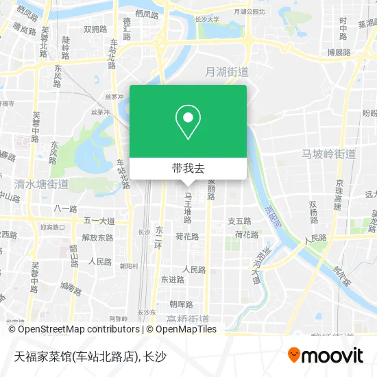 天福家菜馆(车站北路店)地图