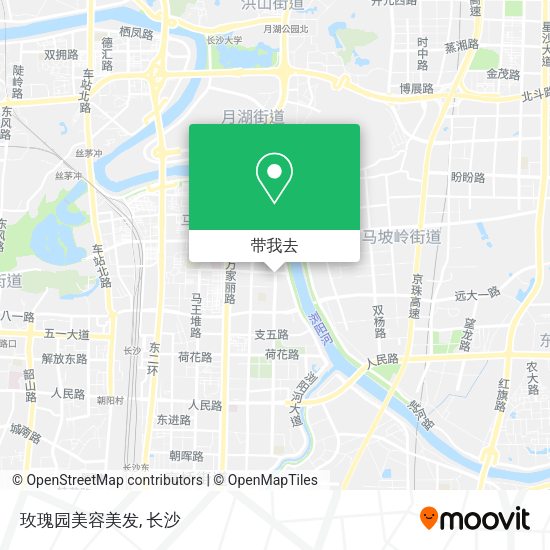 玫瑰园美容美发地图