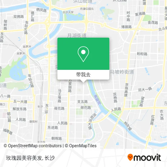 玫瑰园美容美发地图