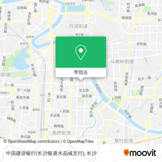 中国建设银行(长沙银港水晶城支行)地图