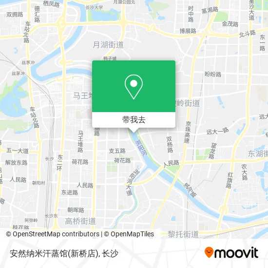 安然纳米汗蒸馆(新桥店)地图