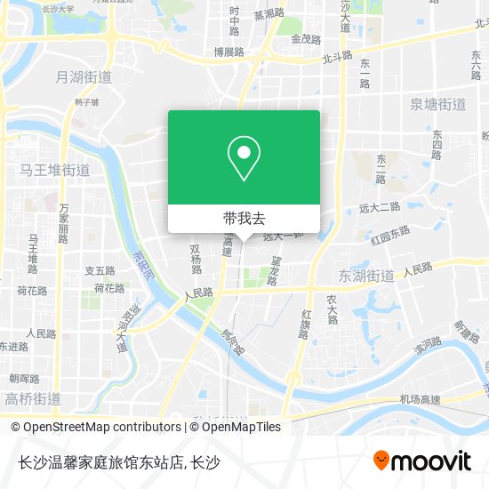 长沙温馨家庭旅馆东站店地图