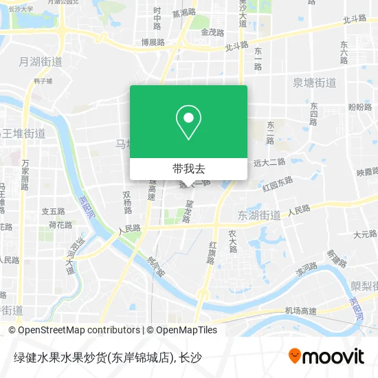 绿健水果水果炒货(东岸锦城店)地图