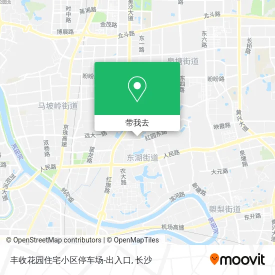 丰收花园住宅小区停车场-出入口地图