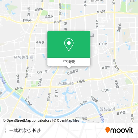 汇一城游泳池地图