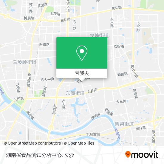 湖南省食品测试分析中心地图