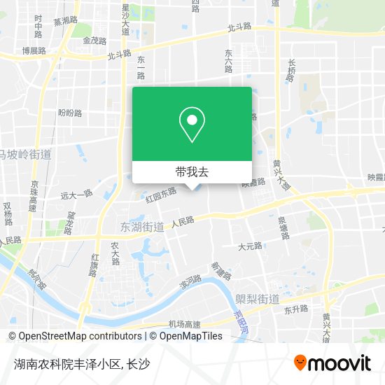 湖南农科院丰泽小区地图