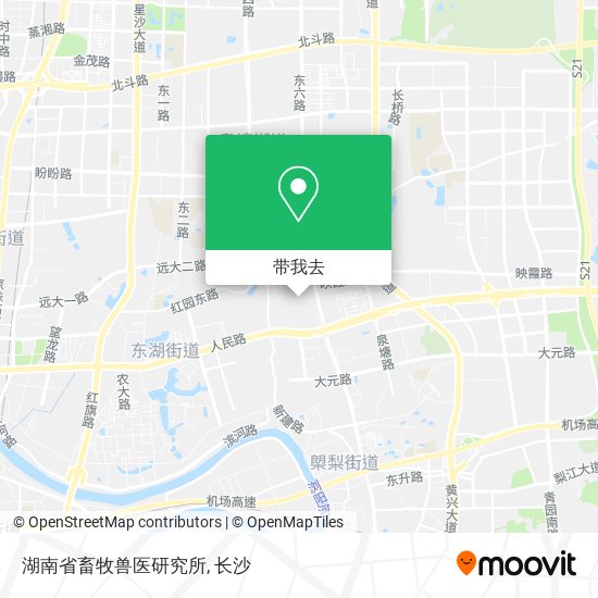 湖南省畜牧兽医研究所地图