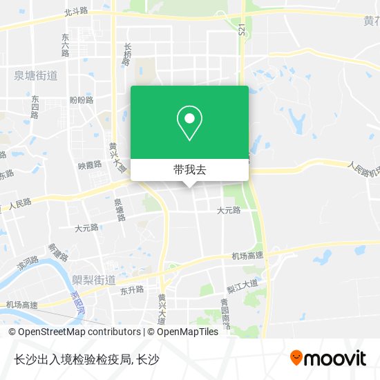 长沙出入境检验检疫局地图