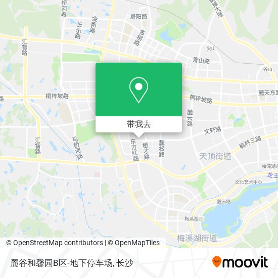 麓谷和馨园B区-地下停车场地图