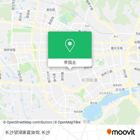 长沙望湖家庭旅馆地图