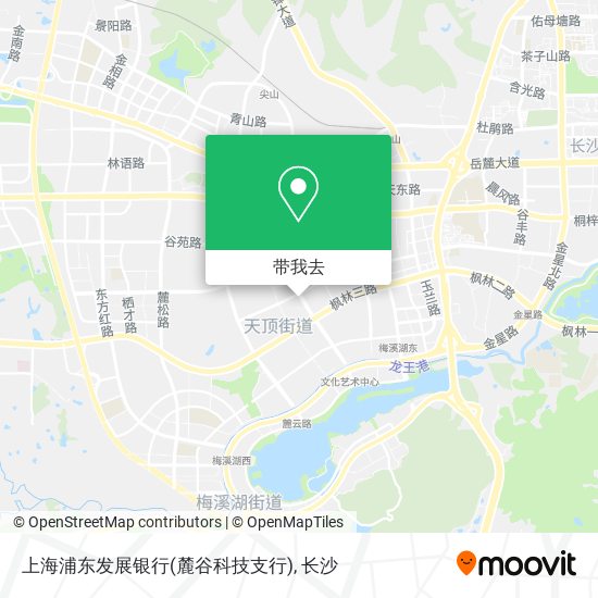 上海浦东发展银行(麓谷科技支行)地图