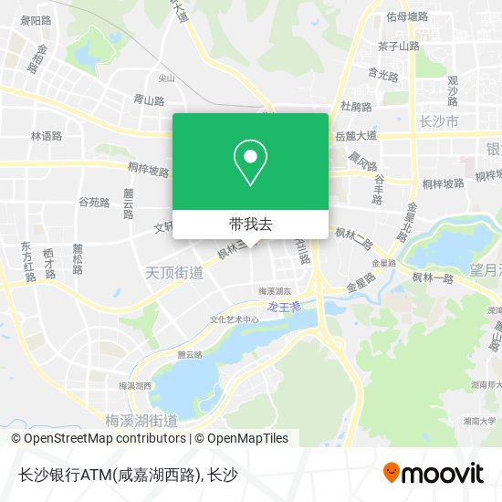 长沙银行ATM(咸嘉湖西路)地图