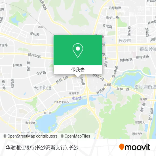 华融湘江银行(长沙高新支行)地图