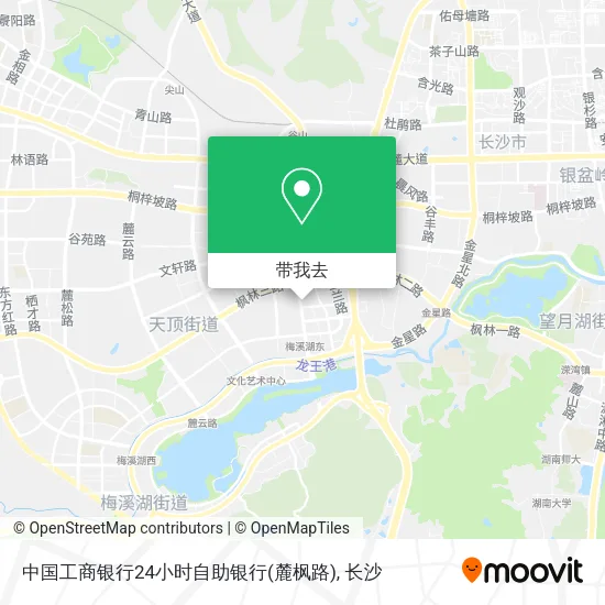 中国工商银行24小时自助银行(麓枫路)地图