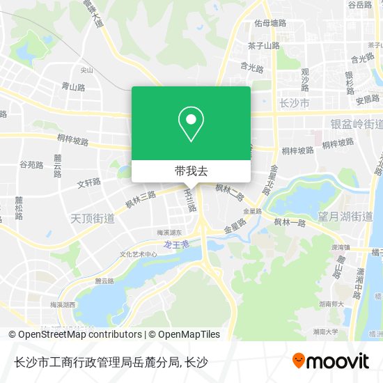 长沙市工商行政管理局岳麓分局地图
