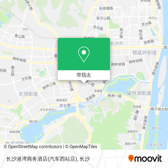长沙港湾商务酒店(汽车西站店)地图