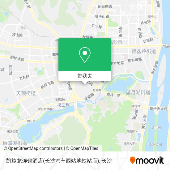 凯旋龙连锁酒店(长沙汽车西站地铁站店)地图