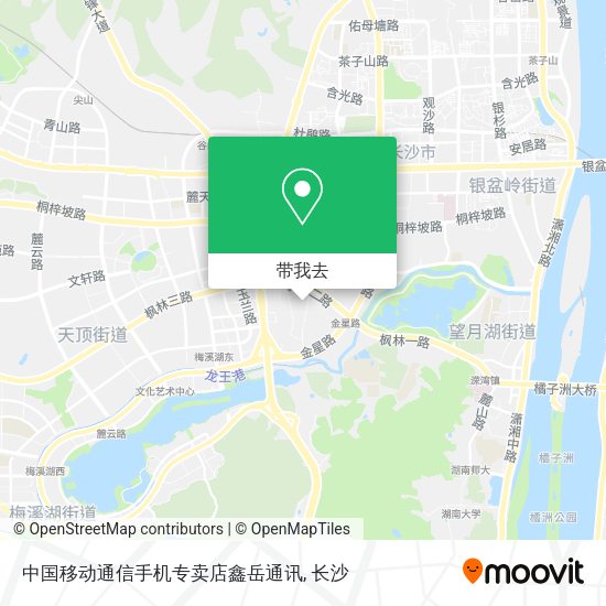中国移动通信手机专卖店鑫岳通讯地图