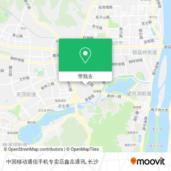 中国移动通信手机专卖店鑫岳通讯地图