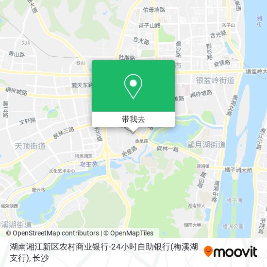 湖南湘江新区农村商业银行-24小时自助银行(梅溪湖支行)地图