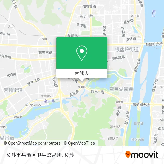 长沙市岳麓区卫生监督所地图