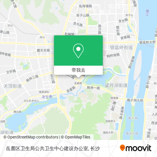 岳麓区卫生局公共卫生中心建设办公室地图
